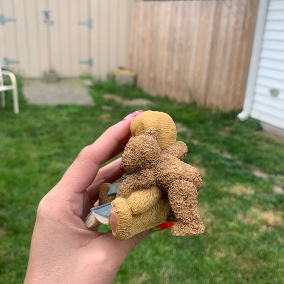 Cherished Teddies Bear Figurine Caleb and Friends 3 Bears Hugging 1999 … - Picture 6 of 8